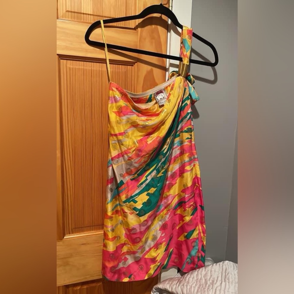 Yoana Baraschi Watercolor COcktail Dress